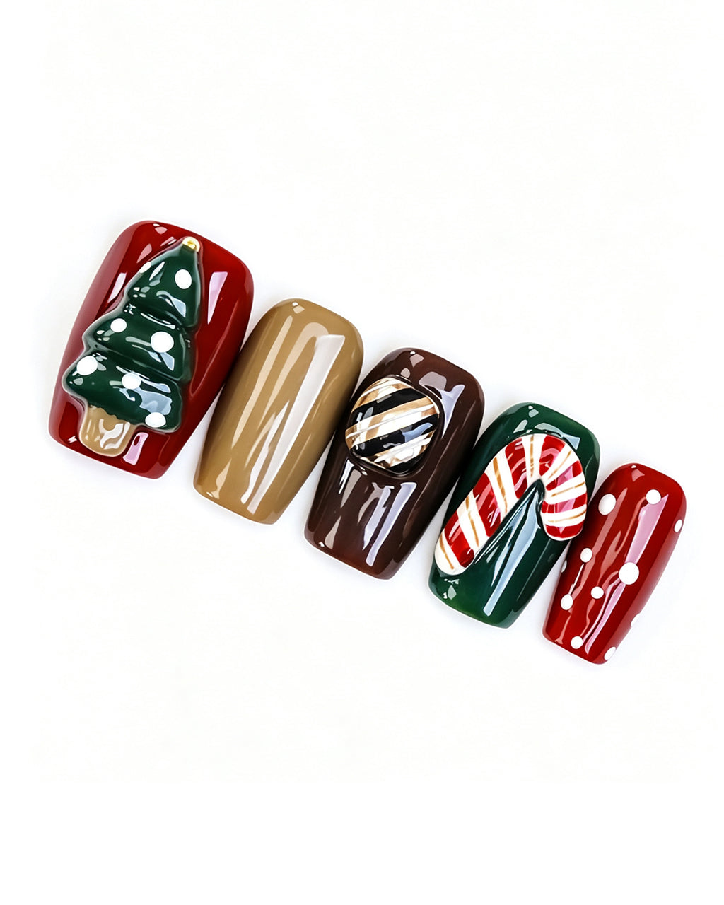 Christmas Fairy Tale — press-on nail set, product detail view