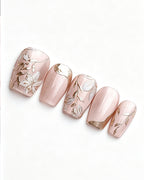 Ice Flower — press-on nail set, product detail view