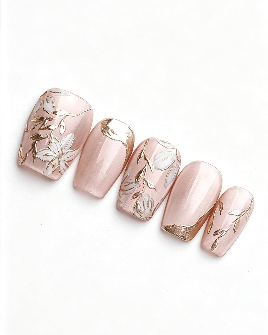 Ice Flower — press-on nail set, product detail view
