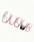 Boiled Water — press-on nail set, product detail view