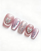 Lavender Lilac Cat Eye — press-on nail set, product detail view