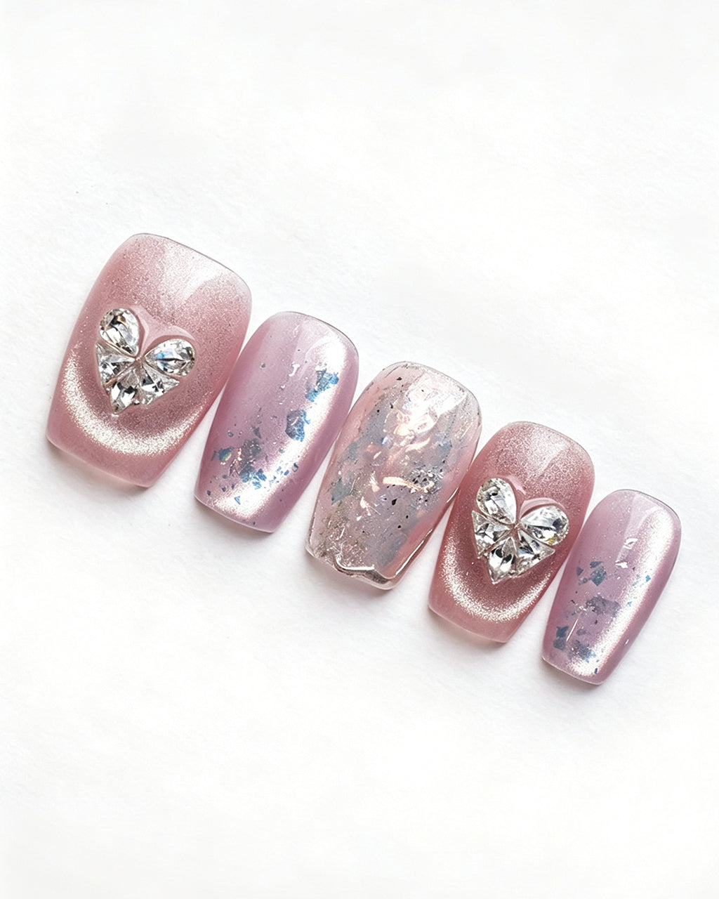 Lavender Lilac Cat Eye — press-on nail set, product detail view