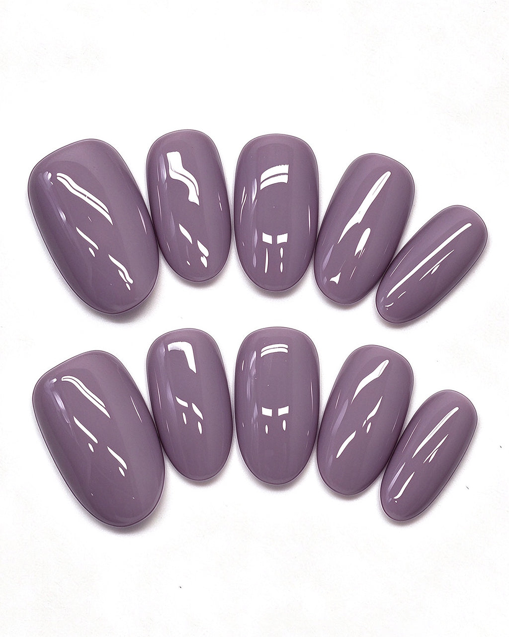 24 Solid Colors — press-on nail set, full set, styled arrangement