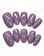 24 Solid Colors — press-on nail set, full set, styled arrangement