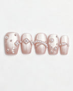 Afloat — press-on nail set, full set, styled arrangement