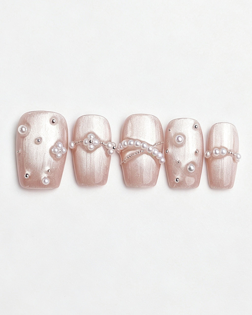 Afloat — press-on nail set, full set, styled arrangement