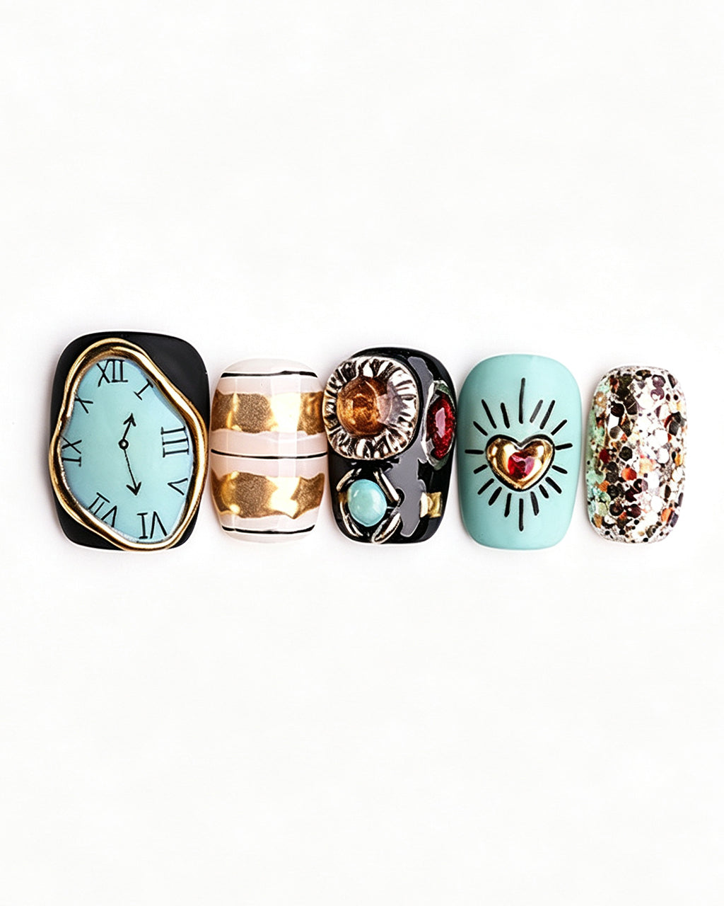 Singularity — press-on nail set, full set view