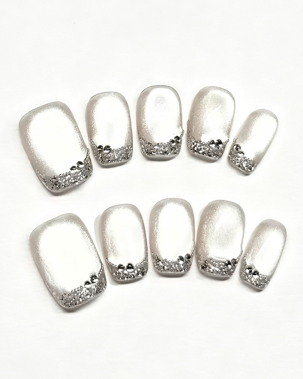 Bling Crushed Diamond — press-on nail set, product detail view