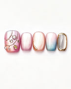 Rhythmic Light — press-on nail set, full set view
