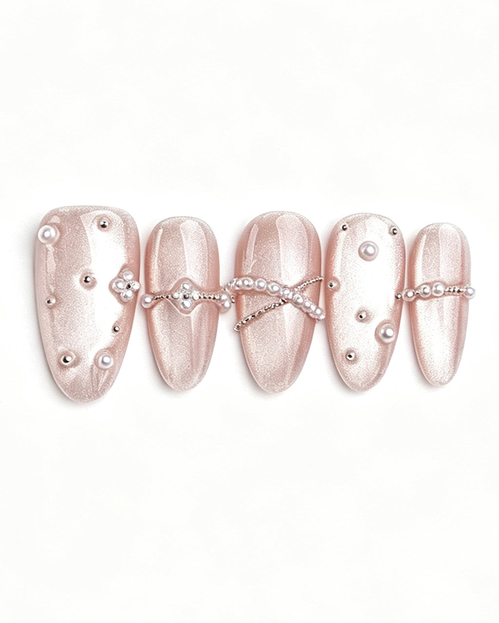 Afloat — press-on nail set, full set view