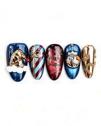 Christmas Fantasy — press-on nail set, full set view
