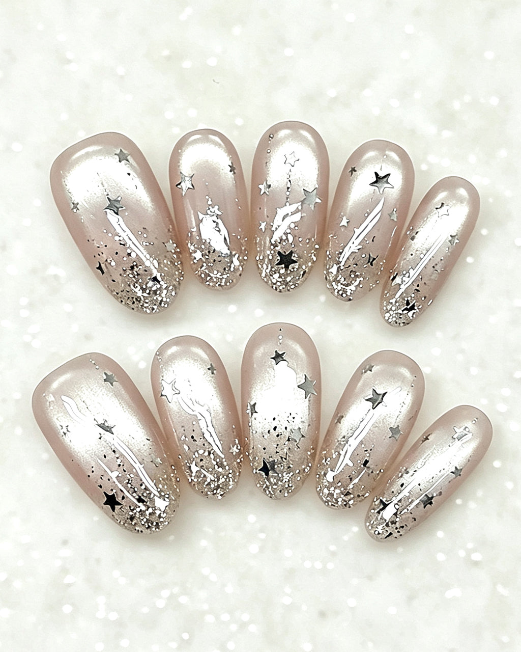 Celestial Star — press-on nail set, full set view
