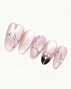 Boiled Water — press-on nail set, full set, styled arrangement