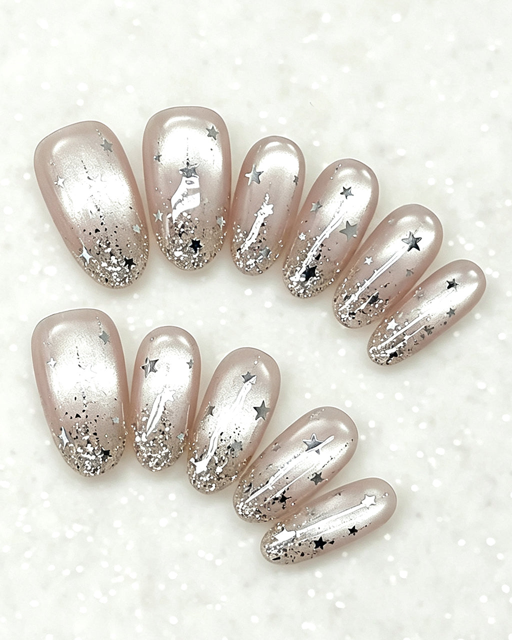 Celestial Star — press-on nail set, full set, styled arrangement