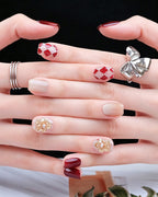 Moonlit Rose — sizing guide: how to measure your nails for a perfect press-on fit