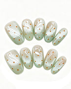 Lime Guava Pastel Jelly — press-on nail set, full set view
