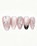 Boiled Water — press-on nail set, full set view