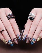Christmas Fantasy — sizing guide: press-on nail size chart