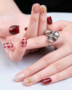 Moonlit Rose — sizing guide: press-on nail size chart