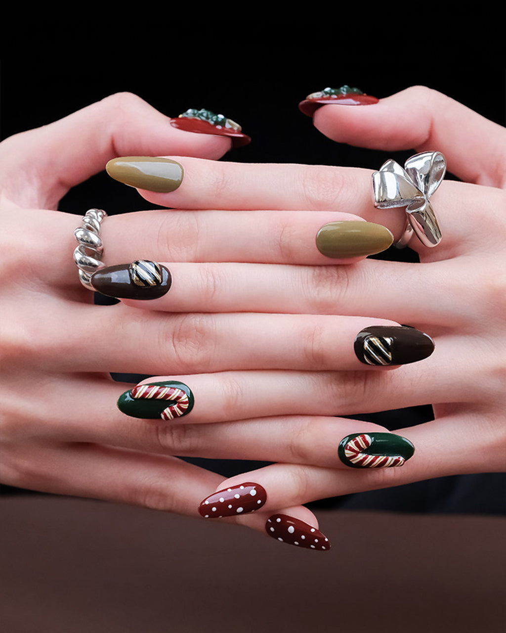 Christmas Fairy Tale — sizing guide: press-on nail size chart