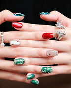 Christmas — sizing guide: press-on nail size chart