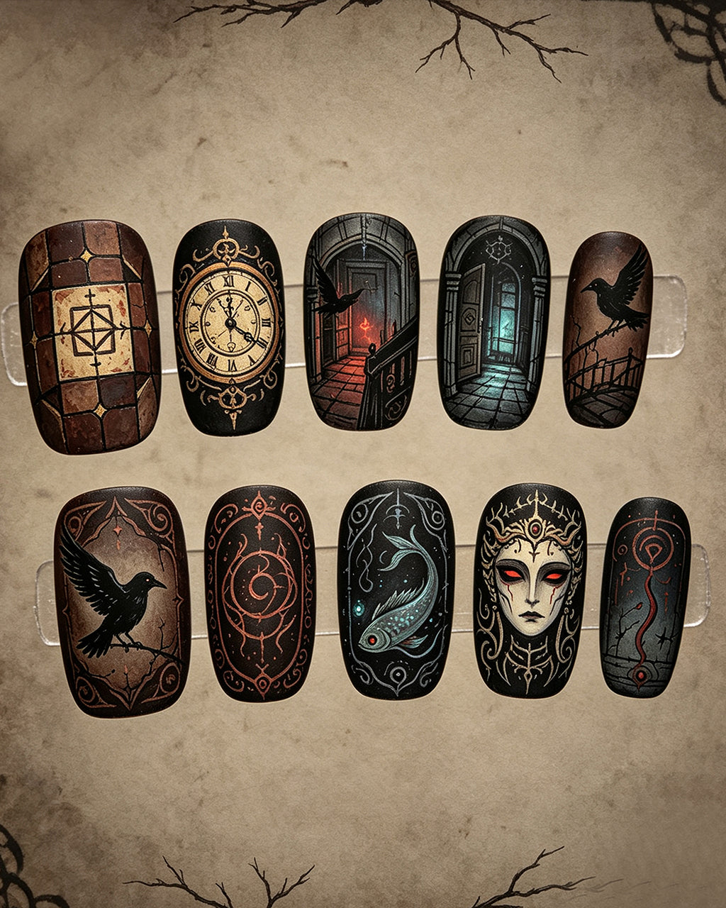 Custom Press-On Nails – Handcrafted Bespoke Nail Art Set