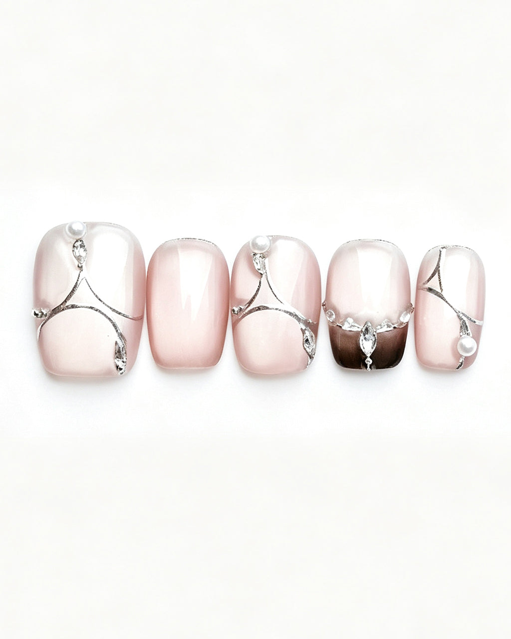 Boiled Water — press-on nail set, full set, styled arrangement
