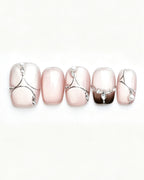 Boiled Water — press-on nail set, full set, styled arrangement