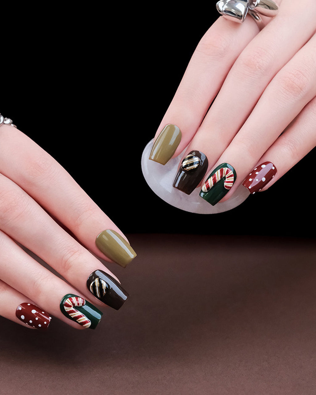 Christmas Fairy Tale — sizing guide: press-on nail size chart