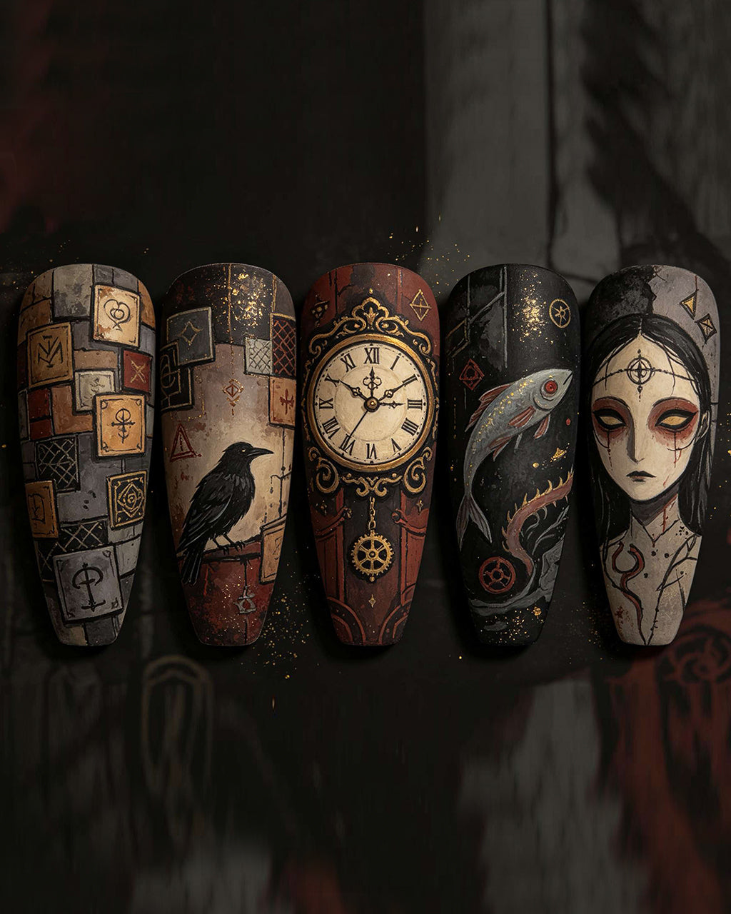 Custom Press-On Nails – Handcrafted Bespoke Nail Art Set