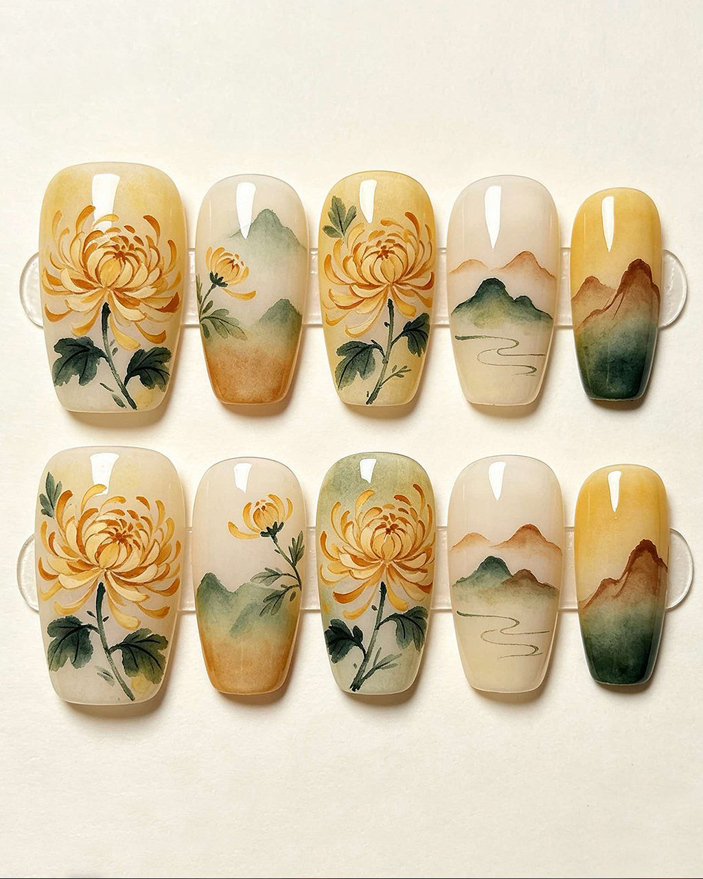 Custom Press-On Nails – Handcrafted Bespoke Nail Art Set