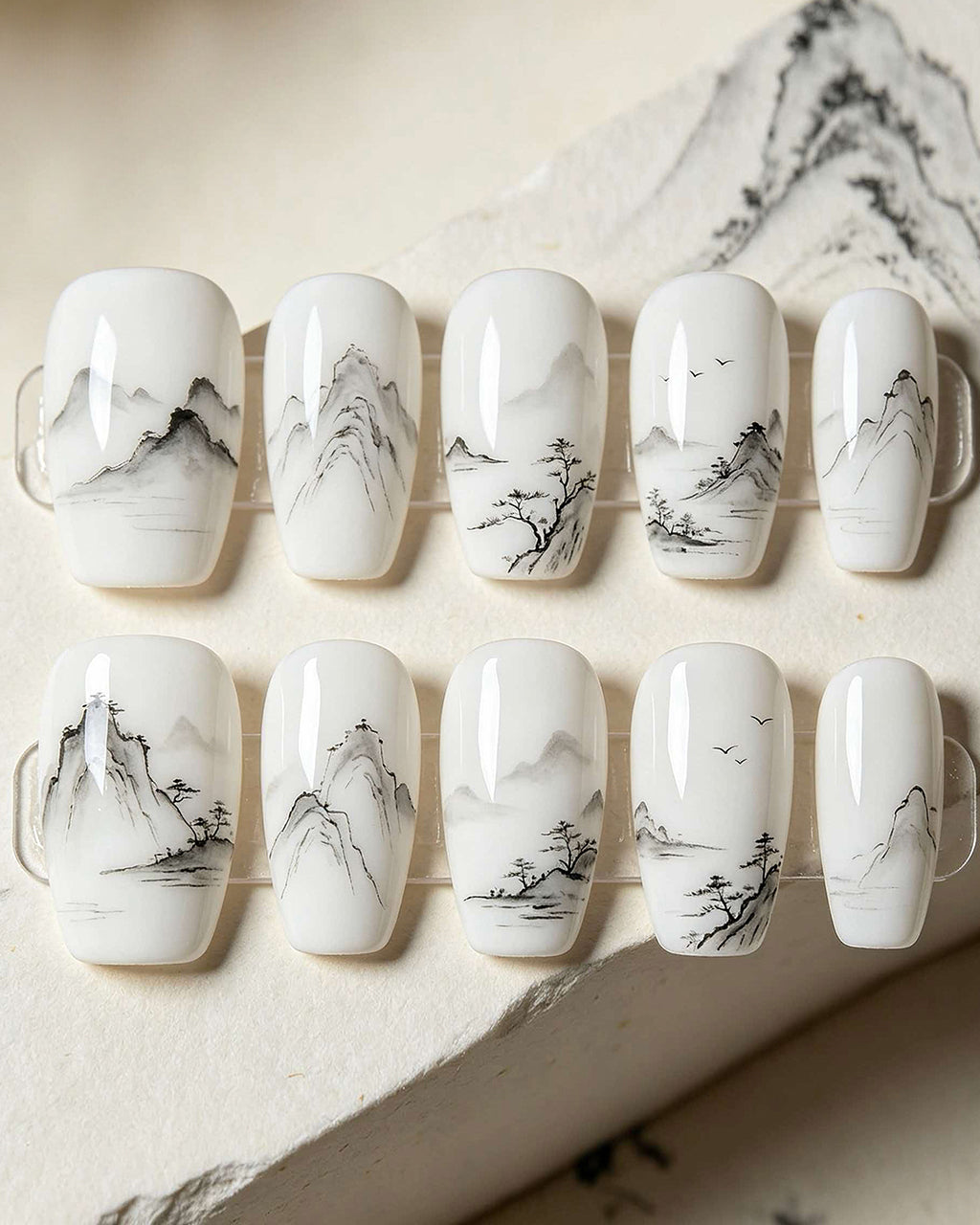 Custom Press-On Nails – Handcrafted Bespoke Nail Art Set