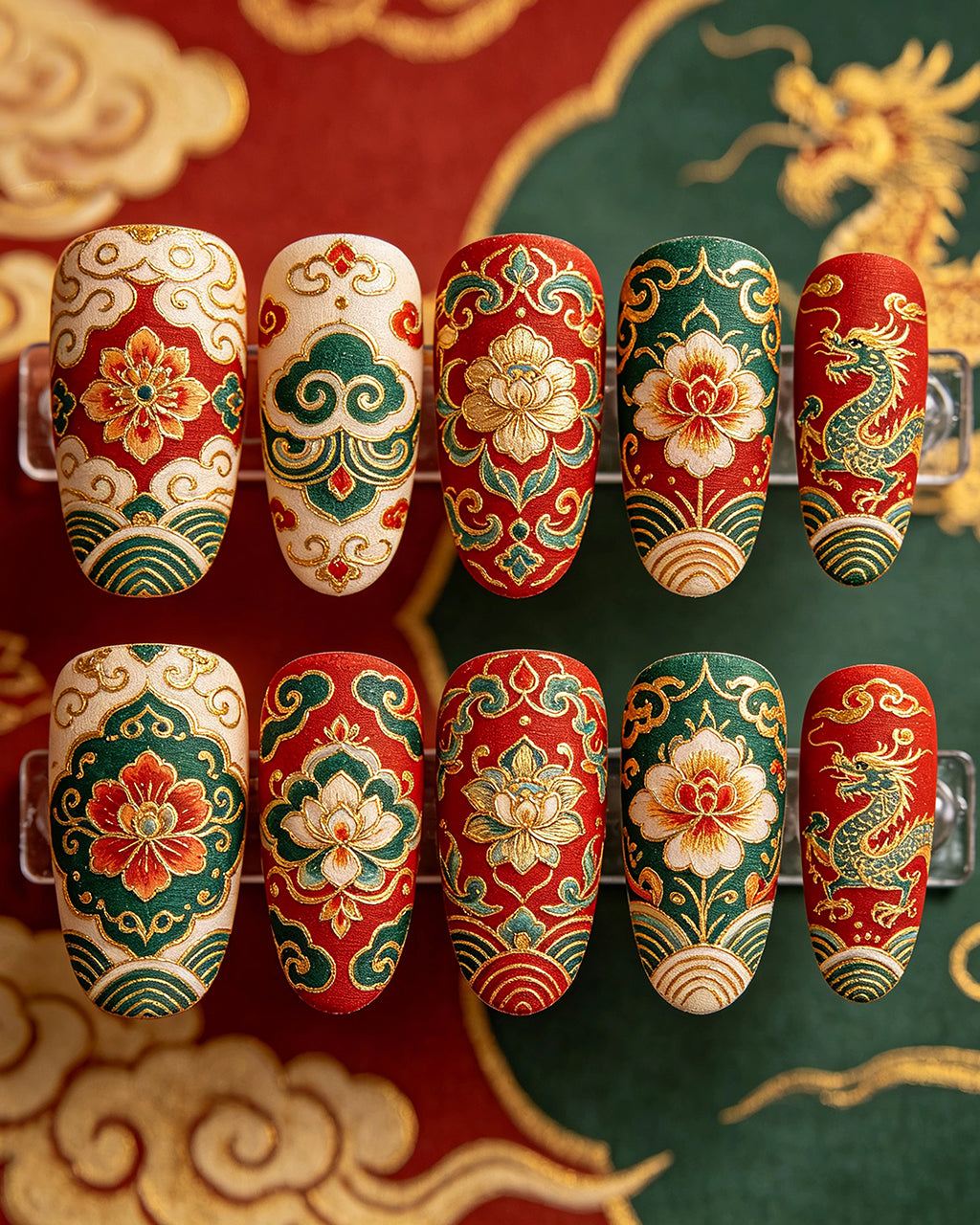 Custom Press-On Nails – Handcrafted Bespoke Nail Art Set