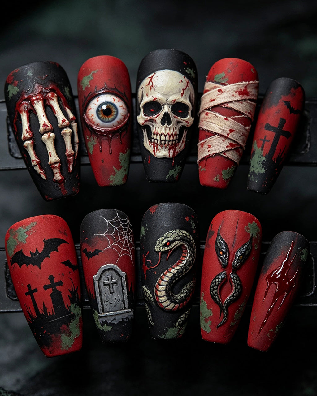 Custom Press-On Nails – Handcrafted Bespoke Nail Art Set