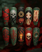 Custom Press-On Nails – Handcrafted Bespoke Nail Art Set