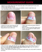 Soft & Versatile — sizing guide: press-on nail size chart